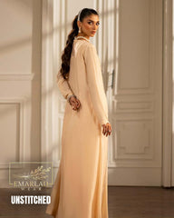 Lulusar Raw Silk Embroidered Suit – Skin Color