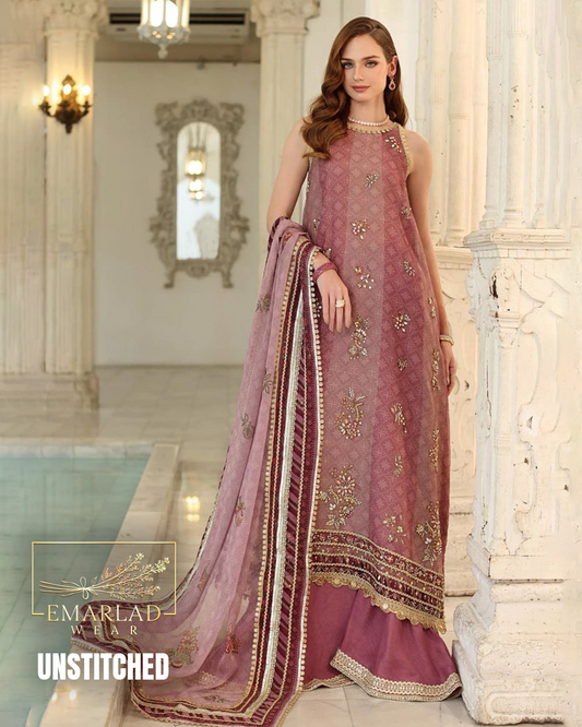 Sobia Nazeer T-Pink Soft Kaddi Net Dress – Premium Women’s Outfit