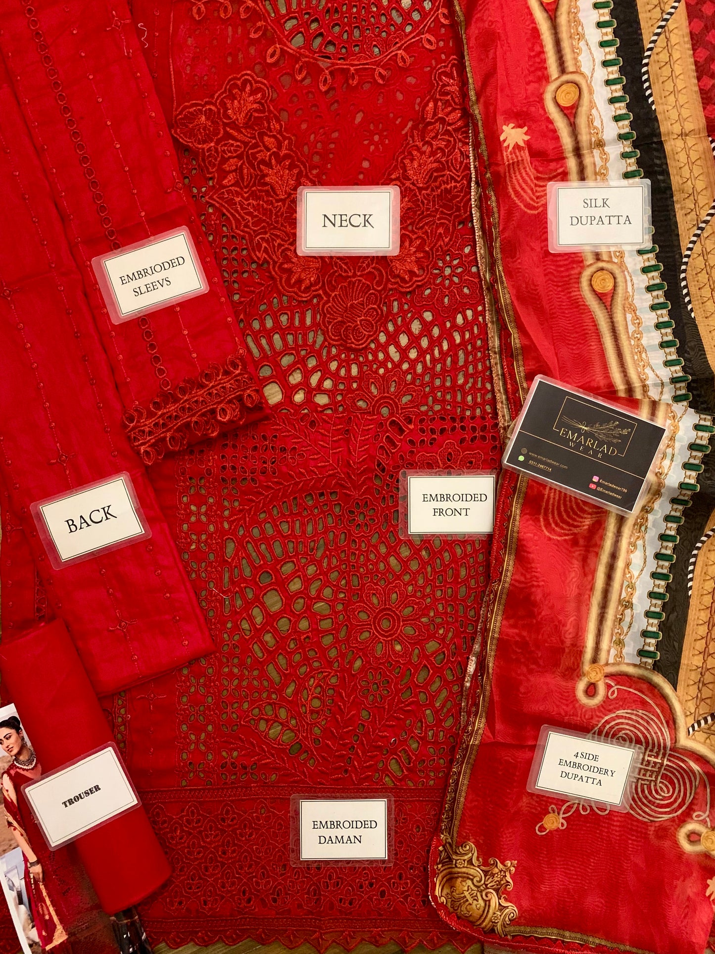 Bin ilyas | Red  - Chickenkari Collection