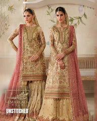 Baroque Maysuuri Heavy Embroidered Suit with Chiffon Dupatta