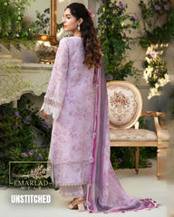 Motif Pink Printed Lawn Suit with Chiffon Embroidered Dupatta