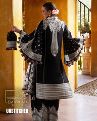 Hussain Rehar  Black & white  Embroidered Cotton collection