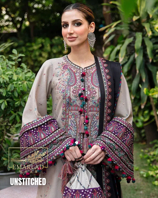 Jazmine Skin Silk A-5 Luxury Suit | Shamoze Silk & Silk Dupatta
