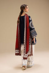 Bareeze | Navy Blue - Embroidered Dhanak Collection