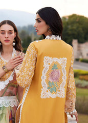 Mushq T/R Yellow Chikankari Lawn Embroidery Collection