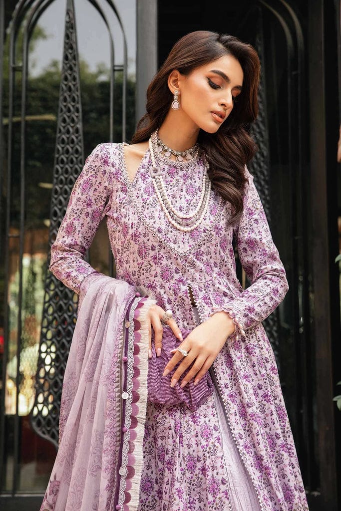 Maria B Lilac New Arrival 2024 Print Embroidery Collection 3pc