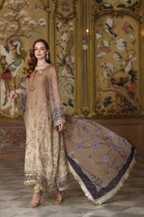 Noor By Sadia Asad | Beige - Cotton Net Collection