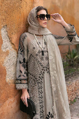 Maria B D-2510-B | Skin Black - Luxury Lawn Chikankari Collection Eid Collection 2025
