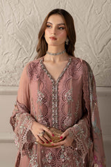 Maria B | T.pink - Chiffon Embroidered Collection