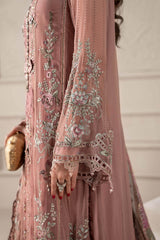 Maria B | T.pink - Chiffon Embroidered Collection