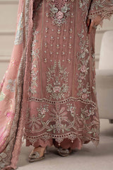 Maria B | T.pink - Chiffon Embroidered Collection