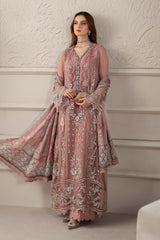 Maria B | T.pink - Chiffon Embroidered Collection