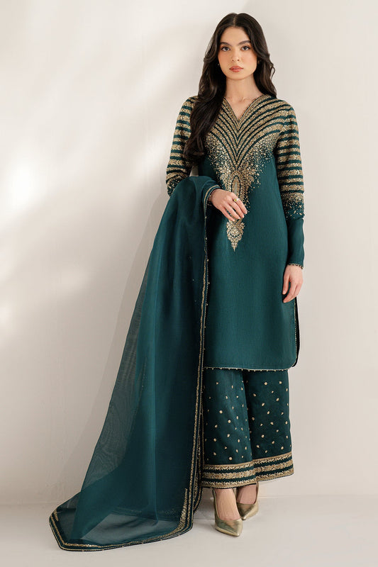 Jazmin | Dark Green - Raw Silk Collection