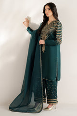 Jazmin | Dark Green - Raw Silk Collection