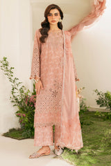 Iznik | Peach - Lawn Printed Chickenkari Collection