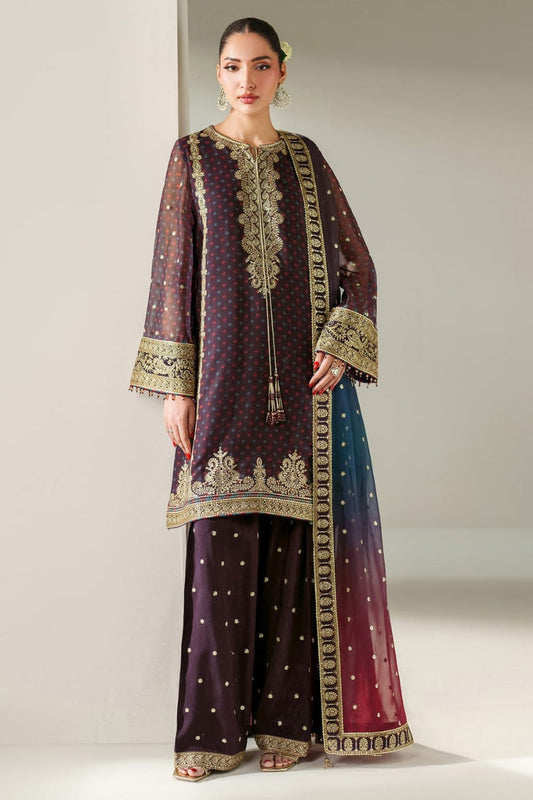 Jazmin | Dark Purple - Chiffon Digital Print Collection