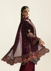Eman Adeel | Maroon - Velvet Collection