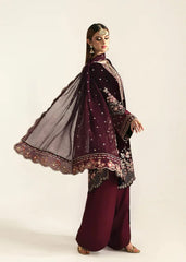 Eman Adeel | Maroon - Velvet Collection