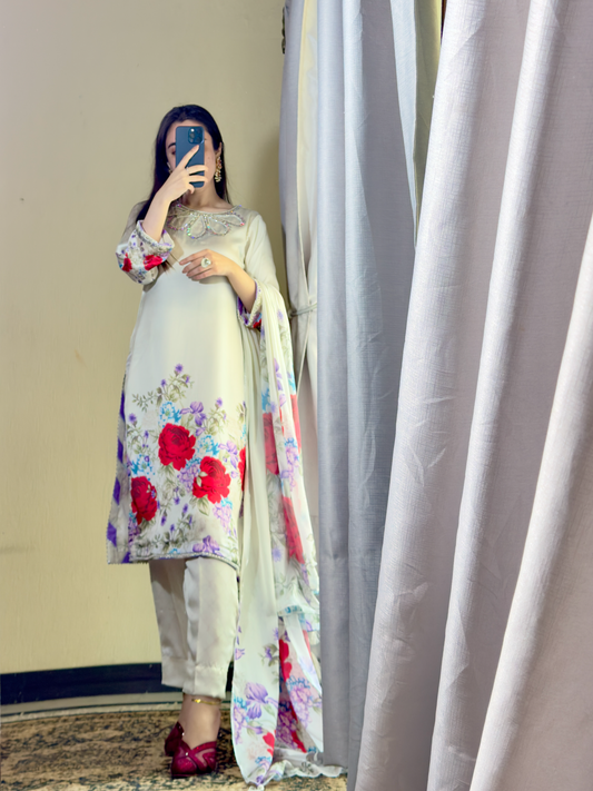 Emarlad Exclusive 3 pcs Silk Suit