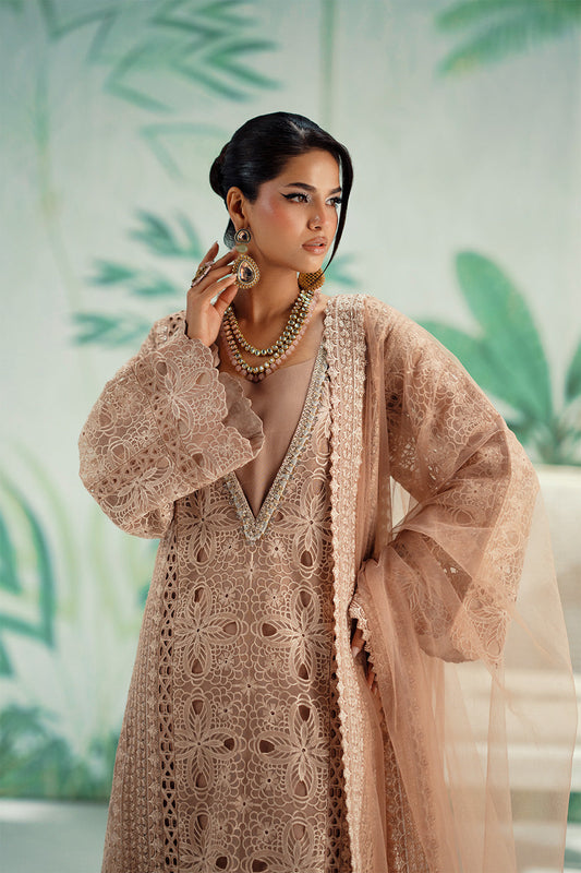 Marium & Maria | Light Peach - Organza Embroidered Collection