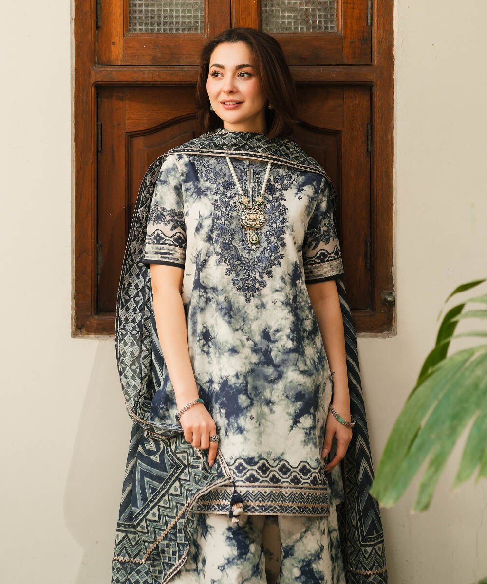 Sapphire Tie&Die- Lawn Collection