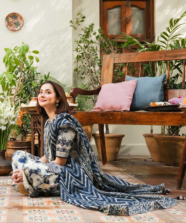 Sapphire Tie&Die- Lawn Collection