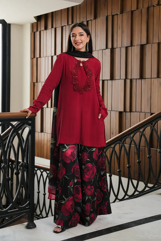 LULUSAR | Red & Black - Raw Silk Collection