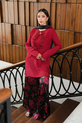 LULUSAR | Red & Black - Raw Silk Collection