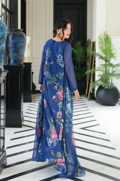 Omaal Dress | Blue - Chiffon Collection