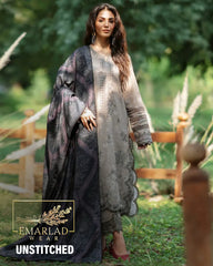 Iznik IPK-06 |  Grey blue - Lawn Collection