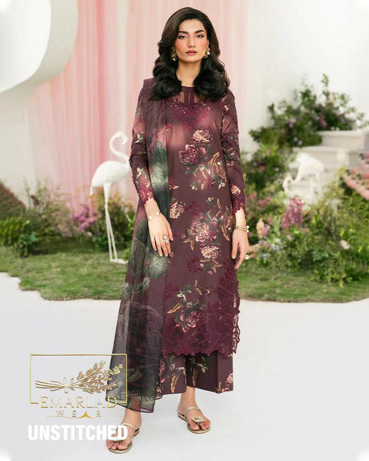 Iznik | Maroon - Lawn Collection