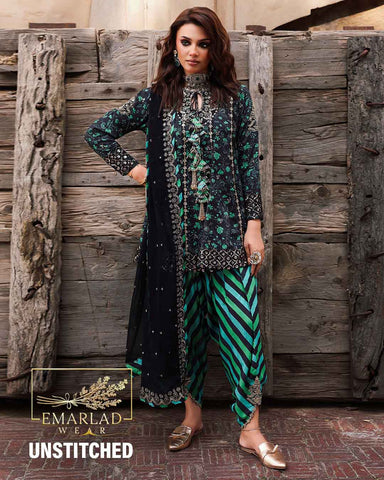 Charizma | Black & Green - Shamoz Silk Collection