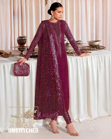 Hussain Rehar | Meroon - Premium Raw Silk