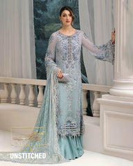 Maria B MPC-25-108 | Aqua - Chiffon Collection