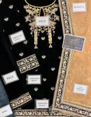 JAZMIN EMBROIDERED VELVET COLLECTION