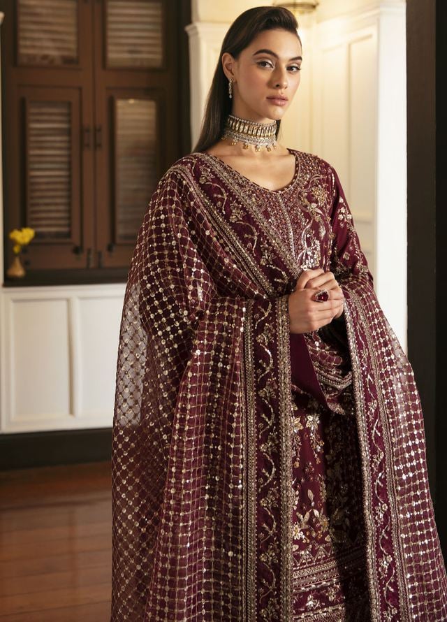 Gulaal Pret Embroidered 3 Piece Suit