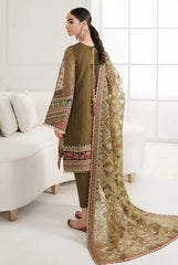 Baroque Embroidered Chiffon CH10-06 Brown