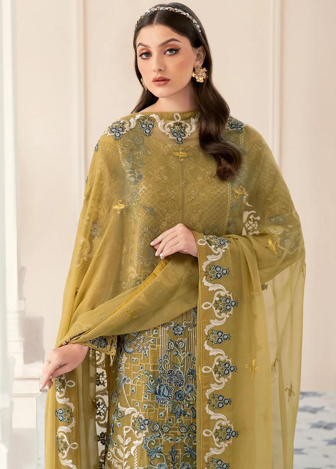 Ramsha - Rangoon Luxury Collection organza 3pc