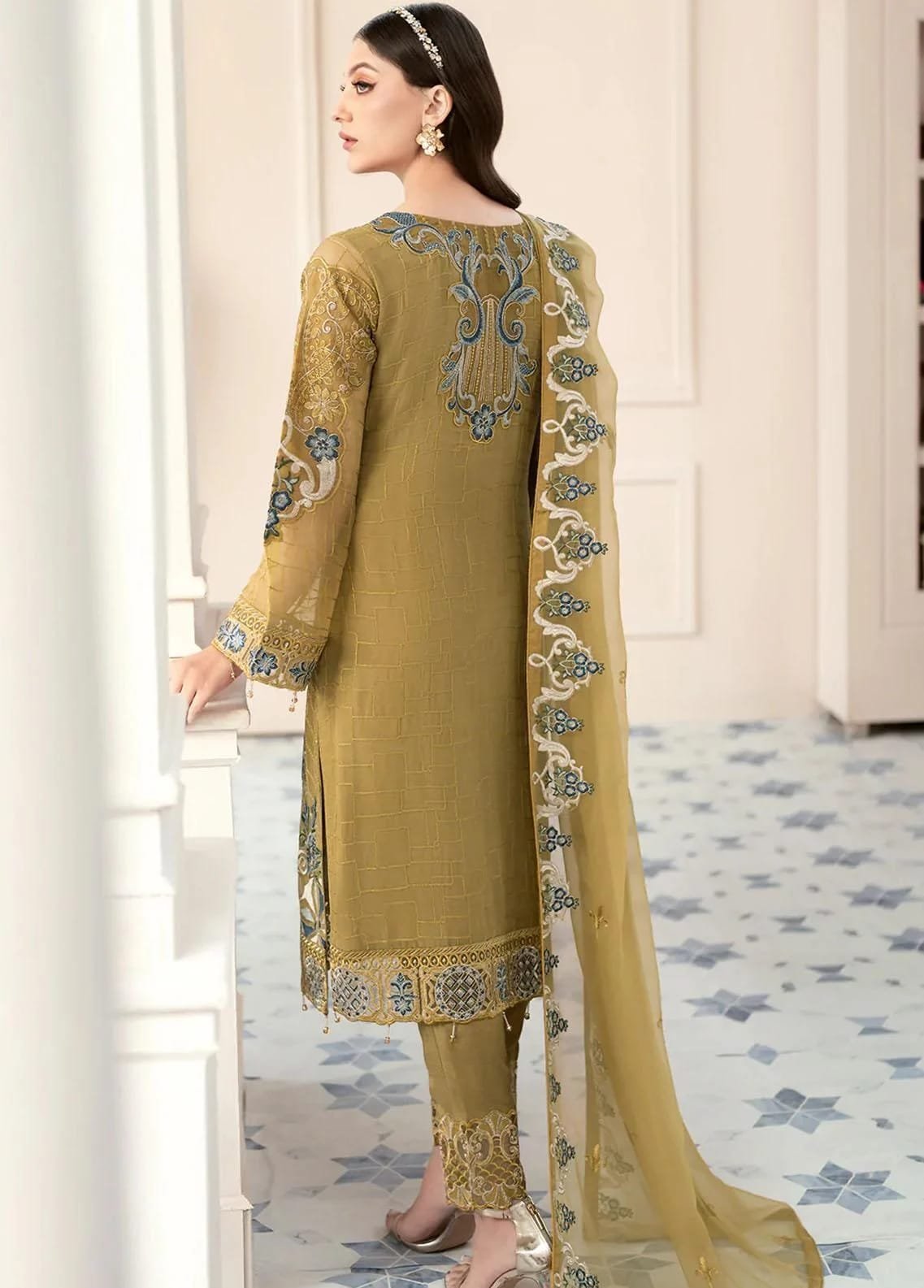 Ramsha - Rangoon Luxury Collection organza 3pc