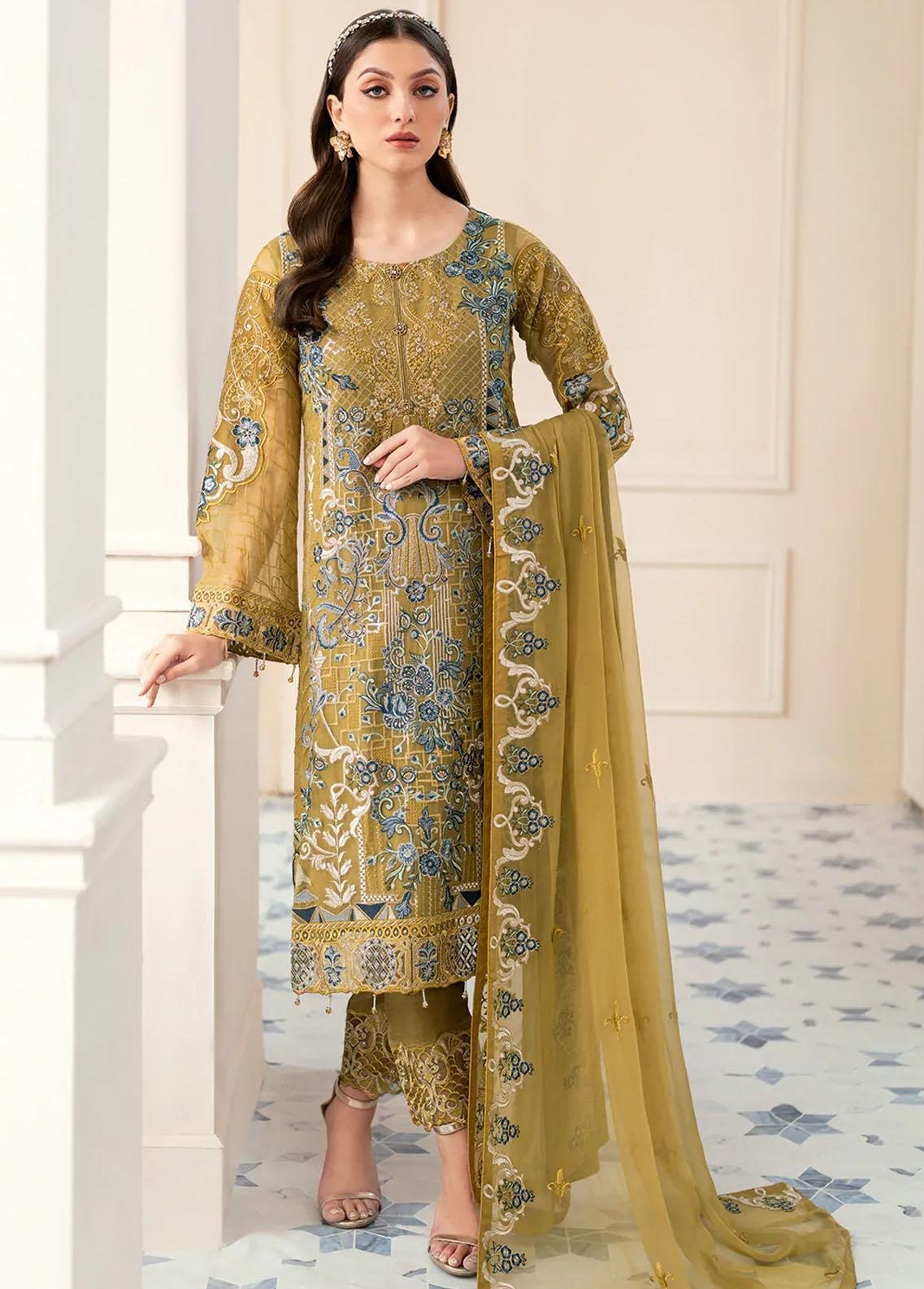 Ramsha - Rangoon Luxury Collection organza 3pc