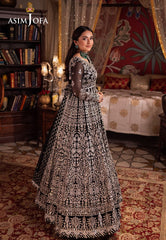 Asim Jofa Black Maxi Chiffon Collection