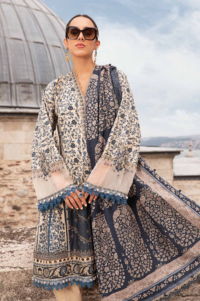 Maria B Skin Cambric Cotton Chiffon Dupatta