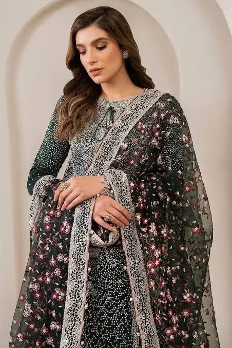 Jazmin | Formal Wear - Chiffon Collection - Dark Green