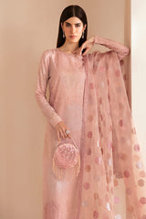 Jazmin | Embroidered Raw Silk - Peach