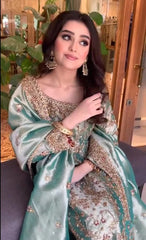 Haris Shakeel | Sea-Green Gold - Addawork Formal Wedding Wear Collection