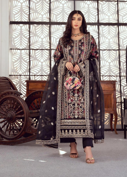 Tawakal | Organza Dark Purple With Purse 👜