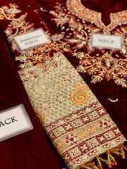 Nureh | Maroon Velvet Micro 9000