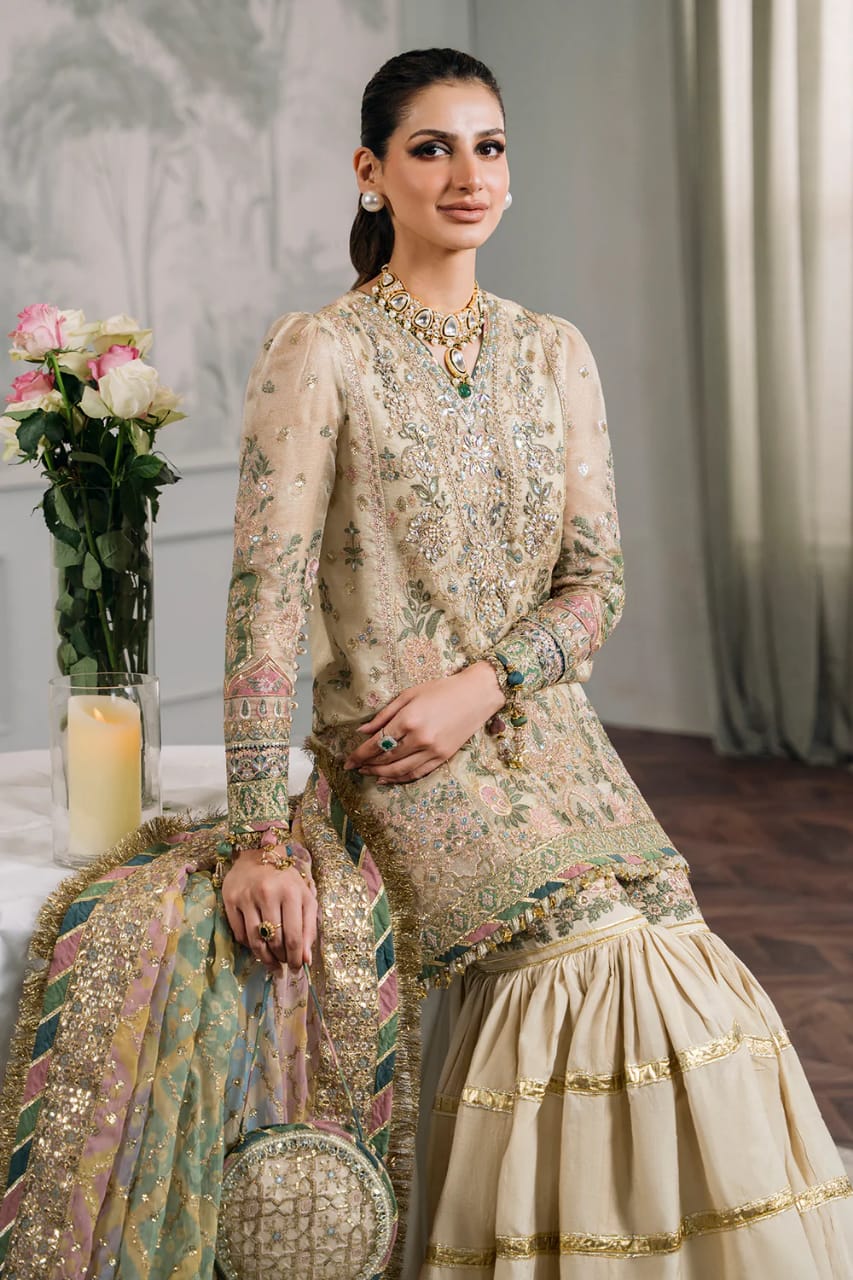 Baroque | Embroided Masuri - Beige - 3 piece