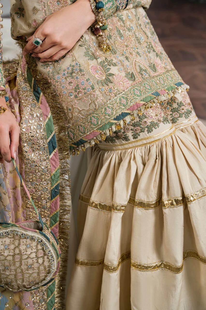 Baroque | Embroided Masuri - Beige - 3 piece