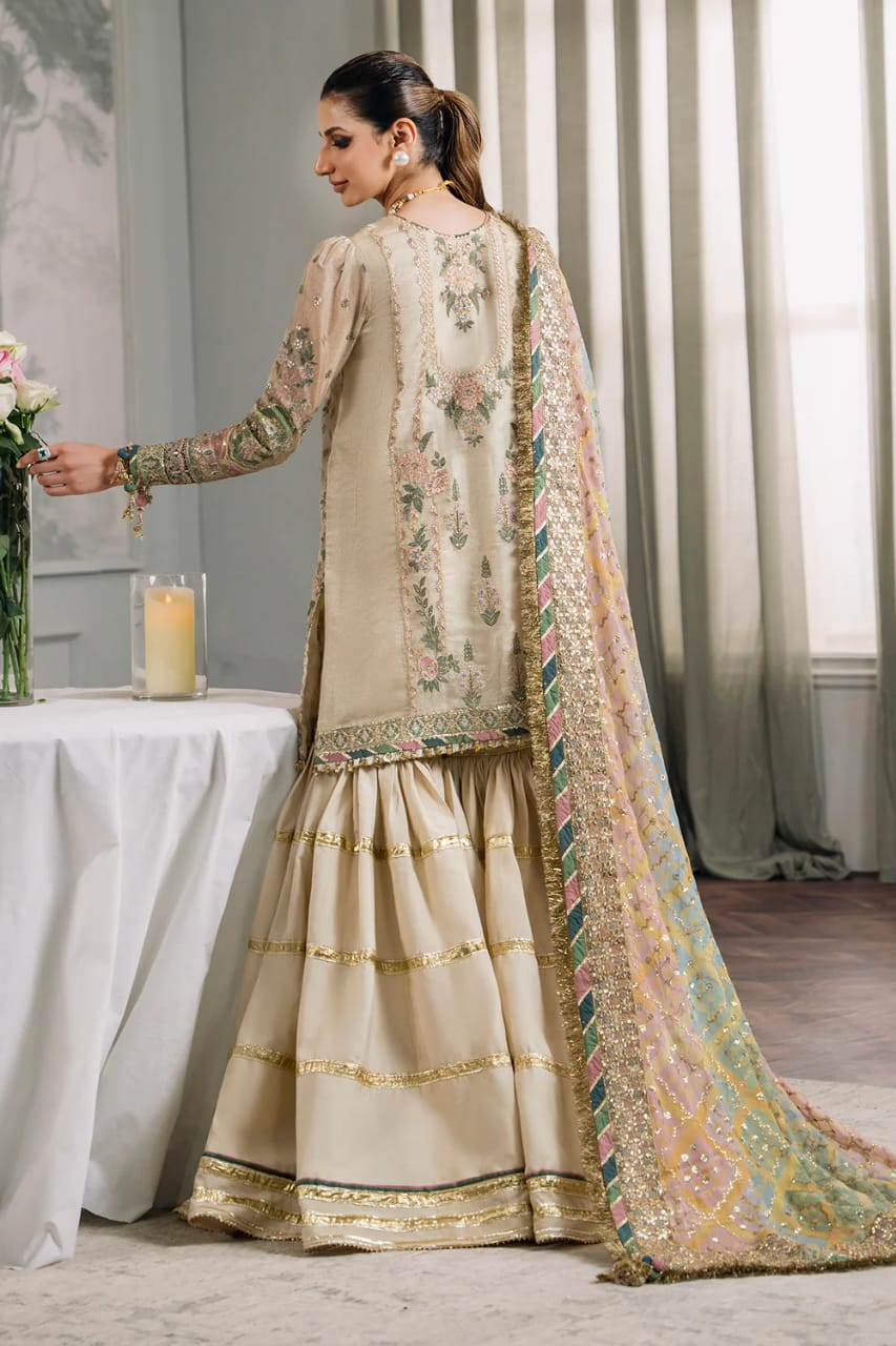 Baroque | Embroided Masuri - Beige - 3 piece